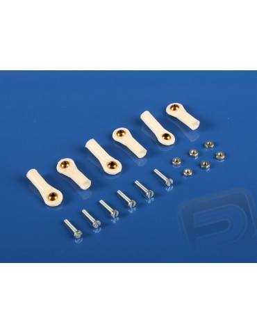 2401 Ball link V1, dia.4mm, M2/1.6 White 6pcs