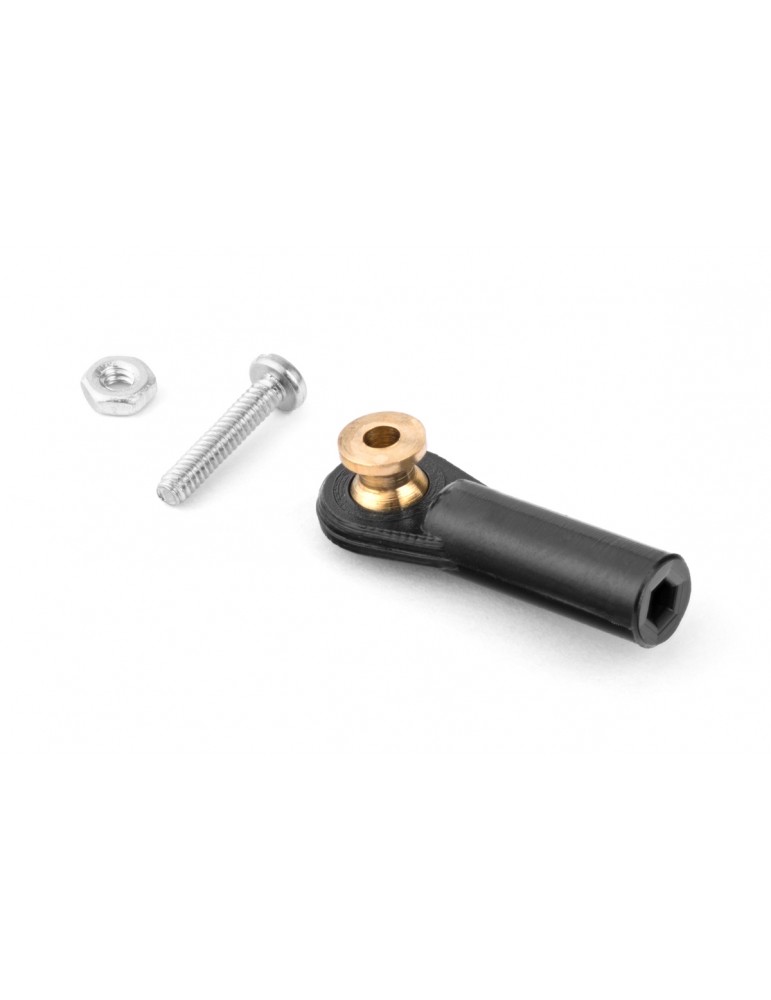 2403 Ball link V1, dia.4mm, M2/1.6 short, Black 6pcs