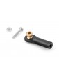 2403 Ball link V1, dia.4mm, M2/1.6 short, Black 6pcs