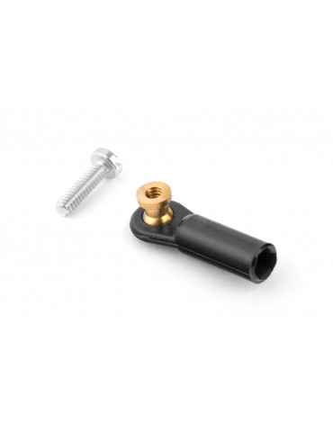 2413 Ball link V1, dia.3mm, M2/1.6 long, Black 6pcs