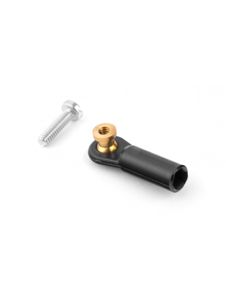 2413 Ball link V1, dia.3mm, M2/1.6 long, Black 6pcs