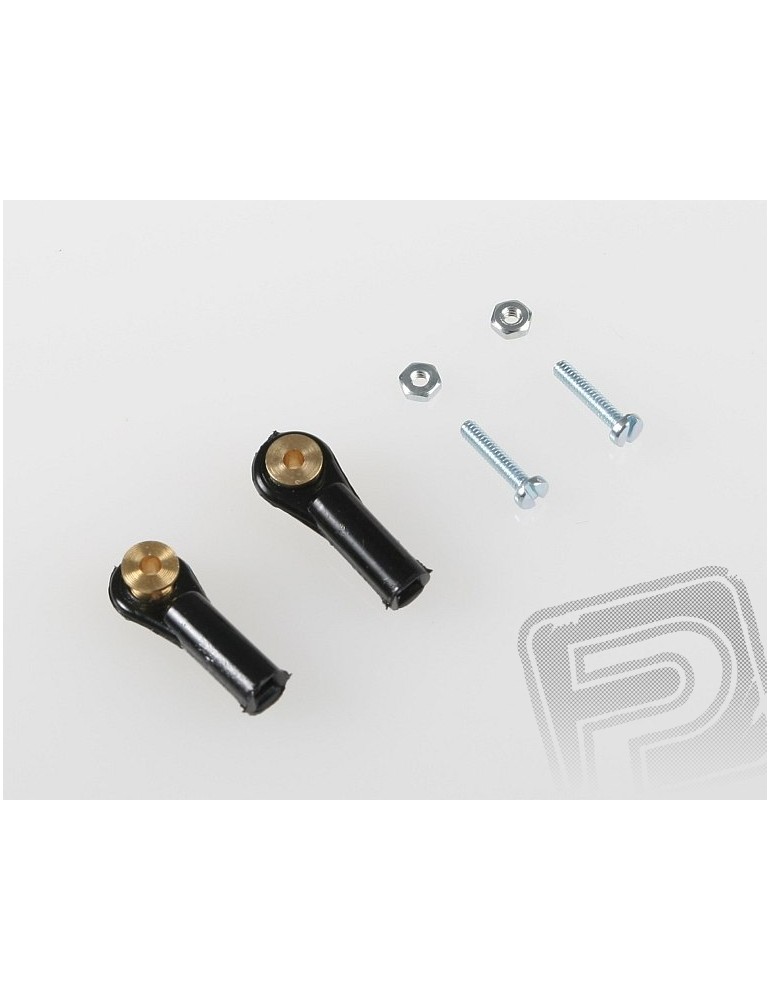 2402 Ball Link V1, dia.4mm, M2/1.6 Short Black 2pcs