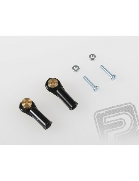 2402 Ball Link V1, dia.4mm, M2/1.6 Short Black 2pcs