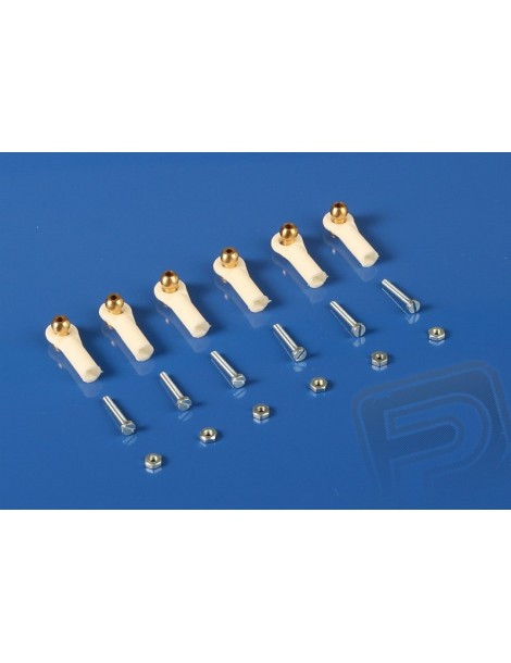 2405 Ball Link V1, dia.4mm, M2/1.6 Long White 6pcs