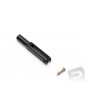 2125 Plastic clevis l 44 mm, slot width 3, pin dia 2,5, M3 Black 10 pcs