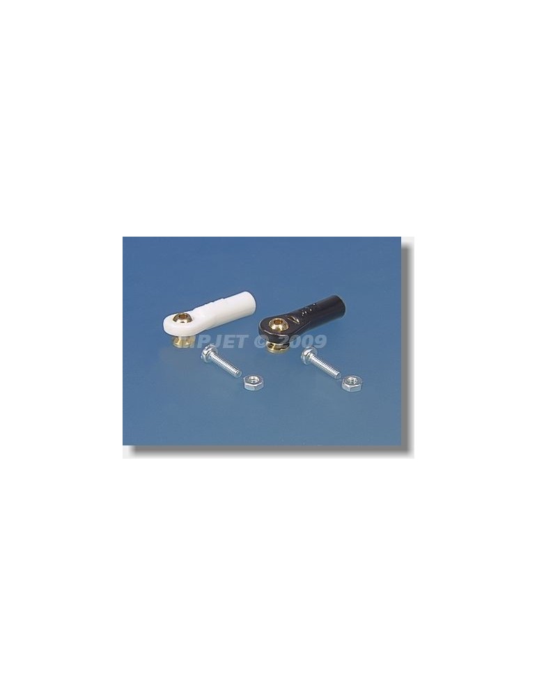 2423 Ball Link V1, dia.5mm, M2/2 Short Black 6pcs