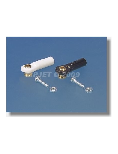 2423 Ball Link V1, dia.5mm, M2/2 Short Black 6pcs