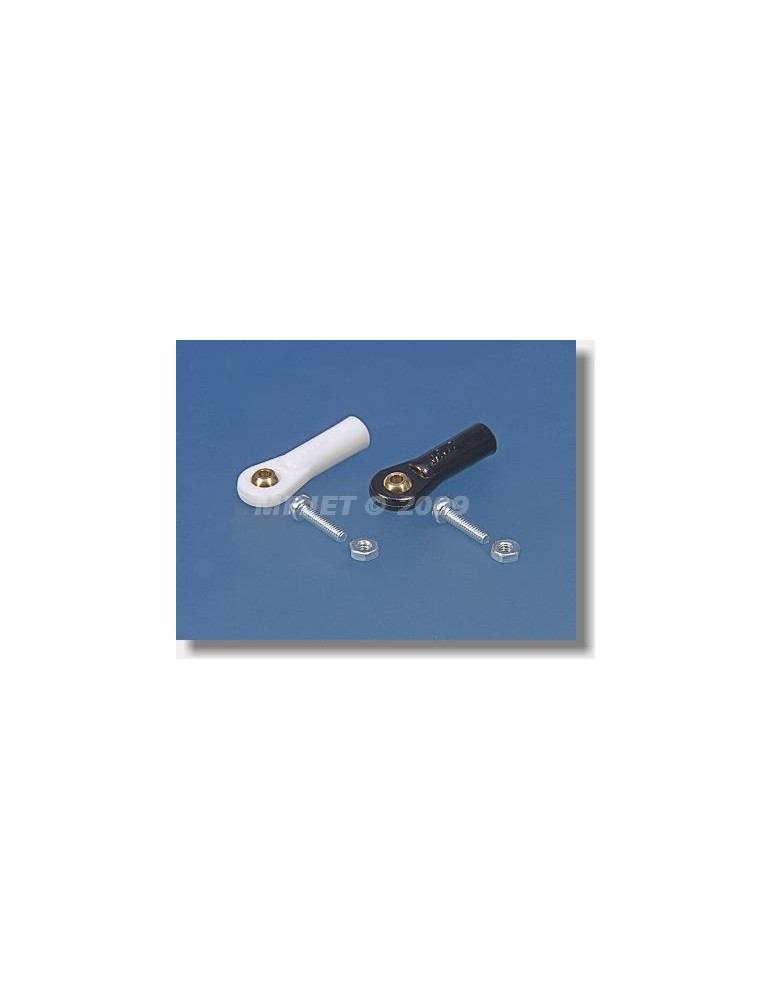 2431 Ball Link V1, dia.5mm, M2,5/2 Short Black 6pcs