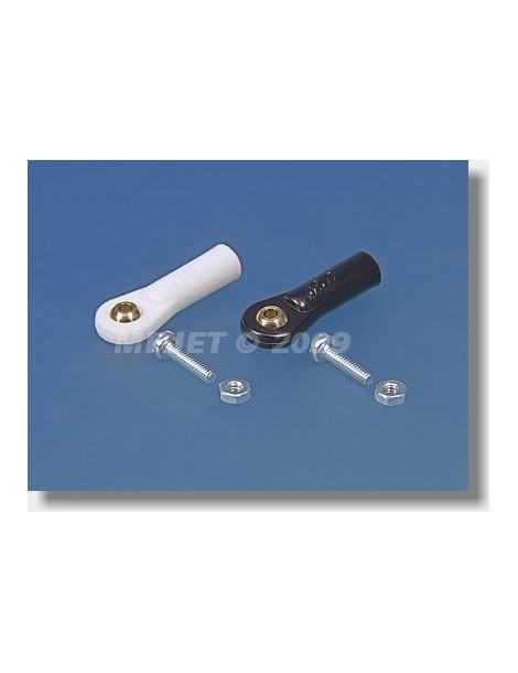 2431 Ball Link V1, dia.5mm, M2,5/2 Short Black 6pcs