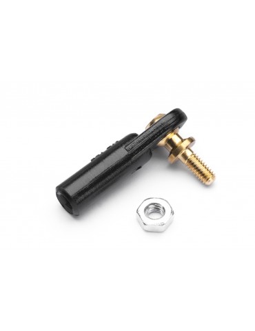 2437 Ball Link V1, dia.5mm, M2,5/M2,5 Short Black 6pcs