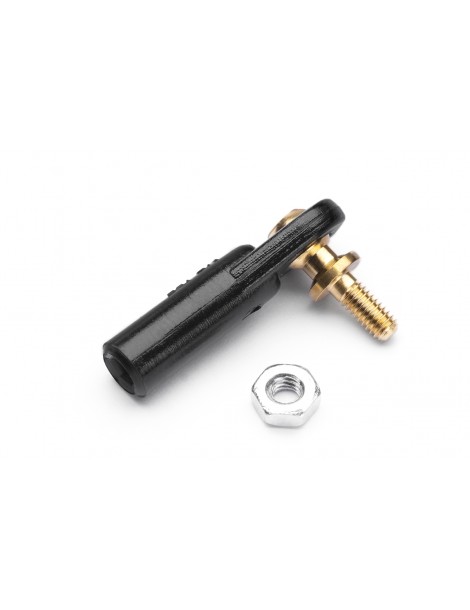 2437 Ball Link V1, dia.5mm, M2,5/M2,5 Short Black 6pcs
