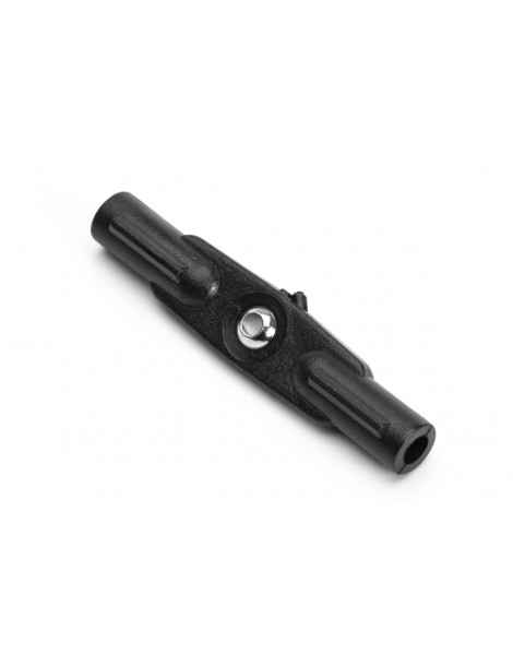 Nylon double Ball Link M3 with Brass Ball, 2,0mm hole, 2 pcs.