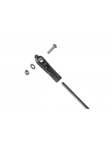 Nylon Ball Link M2 with Brass Ball and Push Rod, 1 Set