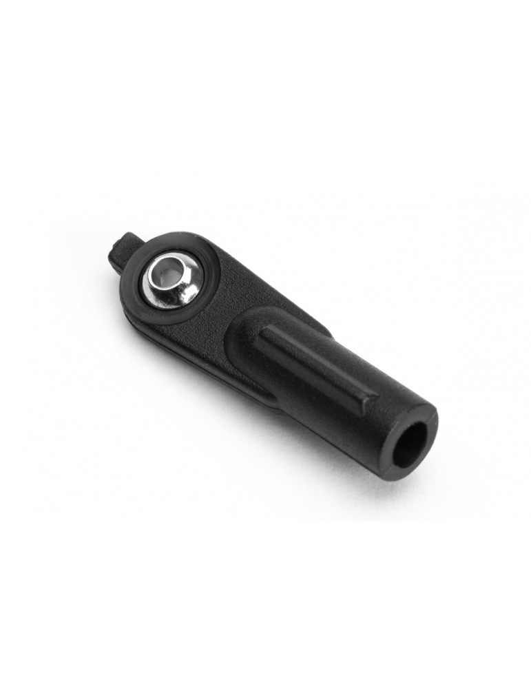 Nylon Ball Link M3 with Brass Ball, 2,0mm hole, 10 pcs.