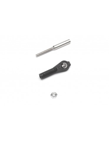 Nylon Ball Link M2 with Brass Ball and Steel Treaded Coupler, 2 sets