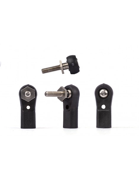 MAXI Ball Links M3, Hexbase Ball Outside 6,0mm w/h M3 Shaft, 2 pcs.