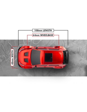Myte D 1/43 Drift Car - Red