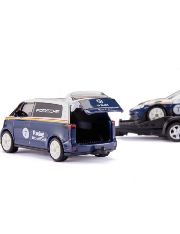 SIKU Super - Volkswagen ID. Buzz with Porsche 911 GT3 RS 1:50