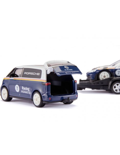 SIKU Super - Volkswagen ID. Buzz with Porsche 911 GT3 RS 1:50