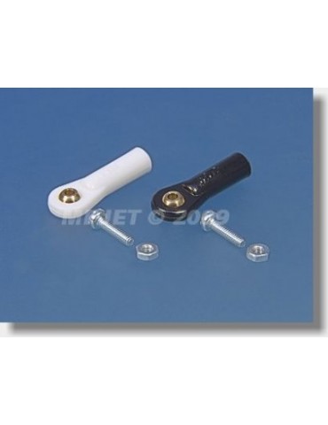 2421 Ball Link V1, dia.5mm, M2/2 Black 6pcs