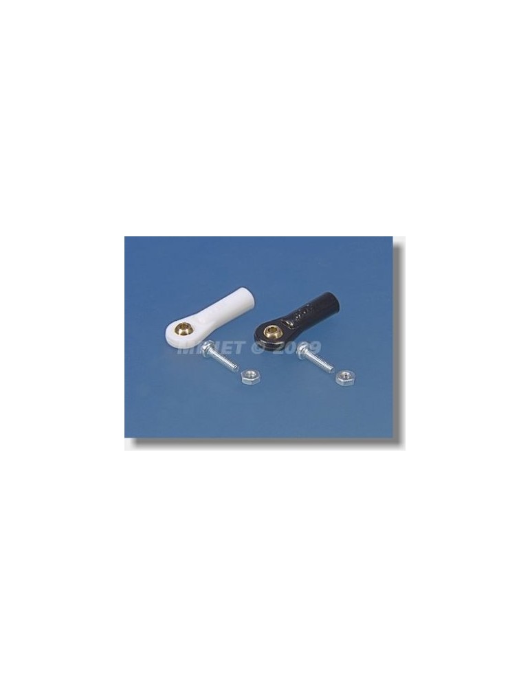2421 Ball Link V1, dia.5mm, M2/2 Black 6pcs