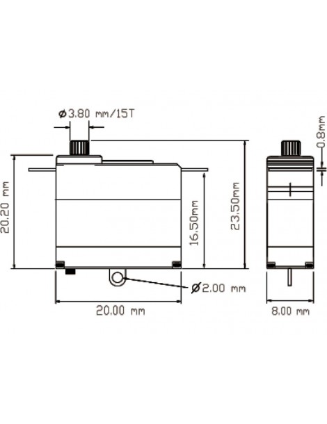 Robbe servo FS 31X HV 2.5kg.cm 0.039s/60 MG 15T