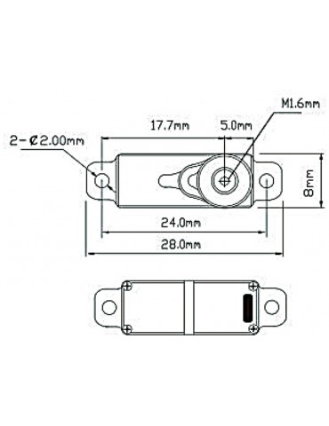 Robbe servo FS 135X HV 2.2kg.cm 0.048s/60 MG 15T