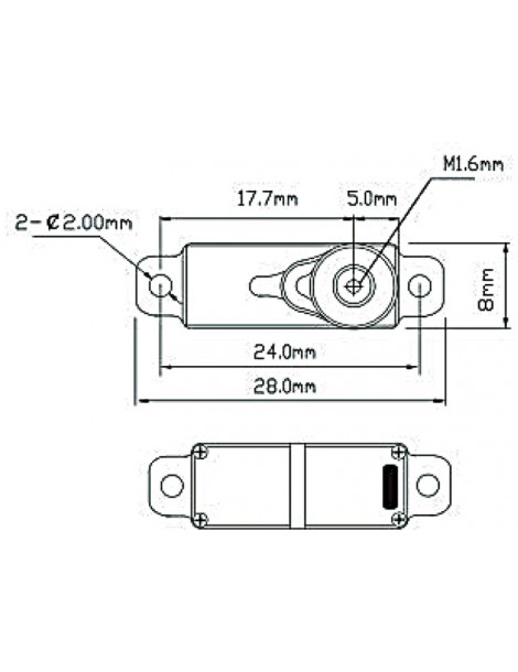 Robbe servo FS 135X HV 2.2kg.cm 0.048s/60 MG 15T