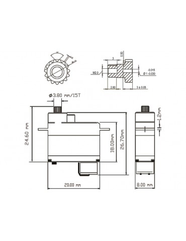 Robbe servo FS 141X HV 4.2kg.cm 0.040s/60 MG