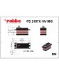 Robbe servo FS 2107X HV 21kg.cm 0.070s/60 MG Brushless 25T