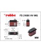 Robbe servo FS 2108X HV 21 kg.cm 0.080s/60 MG 25T