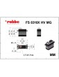 Robbe servo FS 8310X HV 83kg.cm 0.10s/60 MG Brushless 25T (Maxi)