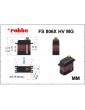 Robbe servo FS 806X HV 7.7kg.cm 0.58s/60 MG 25T (Mini)