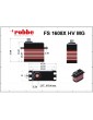 Robbe servo FS 1608X HV 16kg.cm 0.070s/60 MG 25T