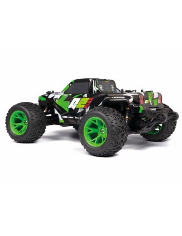 HPI Racing Quantum2 MT Flux žalias RC monster truck su neoniniais žaliais ratlankiais - CyborgShop