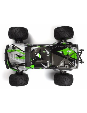 HPI Racing Quantum2 MT Flux žalias RC monster truck su neoniniais žaliais ratlankiais - CyborgShop