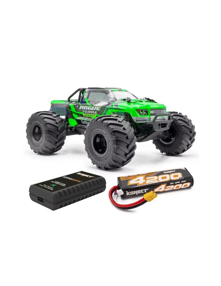 ROGUE TERRA SPORT Brushless žalias RC monster truck su apsauginiu rėmu - CyborgShop