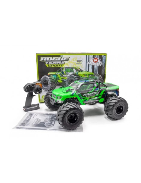 ROGUE TERRA SPORT Brushless žalias RC monster truck su apsauginiu rėmu - CyborgShop