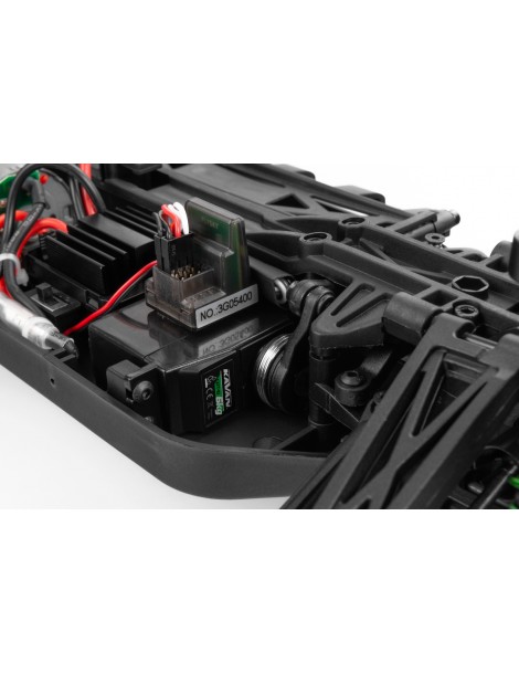 GRT-10 Thunder mėlynas RC monster truck su dažytu kėbulu - CyborgShop