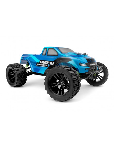 GRT-10 Thunder mėlynas RC monster truck su dažytu kėbulu - CyborgShop