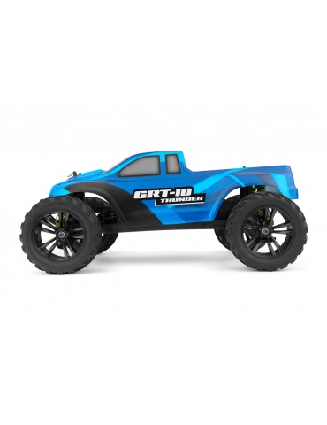 GRT-10 Thunder mėlynas RC monster truck su dažytu kėbulu - CyborgShop