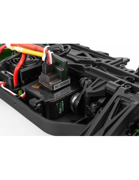 GRT-10 Thunder Brushless raudonas RC monster truck su dažytu kėbulu - CyborgShop