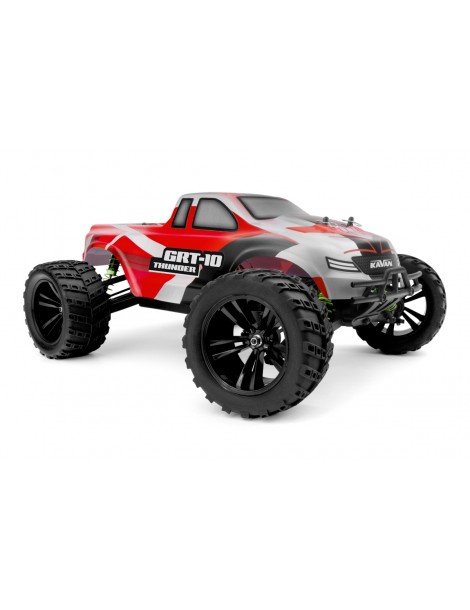 GRT-10 Thunder raudonas RC monster truck su dažytu kėbulu - CyborgShop