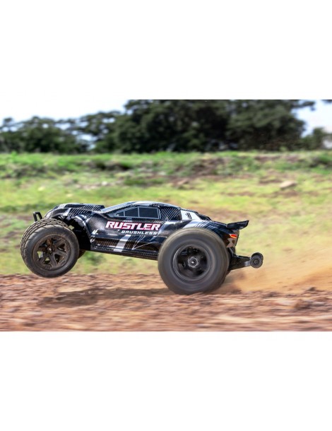 Traxxas Rustler VX3 1/10 RTR juodas - CyborgShop