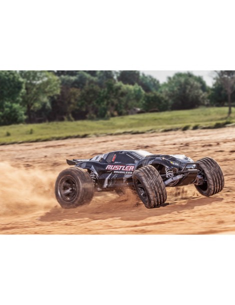 Traxxas Rustler VX3 1/10 RTR juodas - CyborgShop