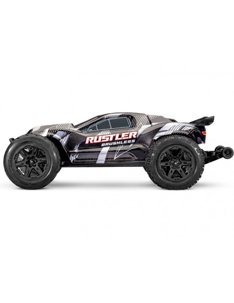 Traxxas Rustler VX3 1/10 RTR juodas - CyborgShop