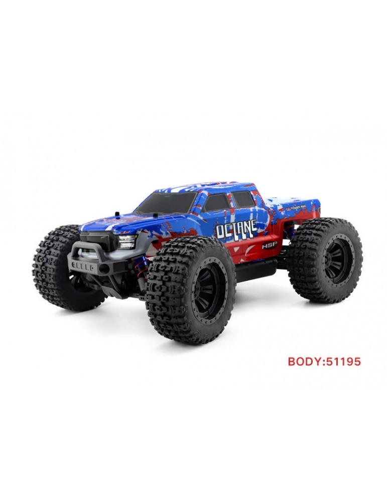 HSP Octane PRO 1/10 2.4 GHz Brushless Monster Truck, Blue