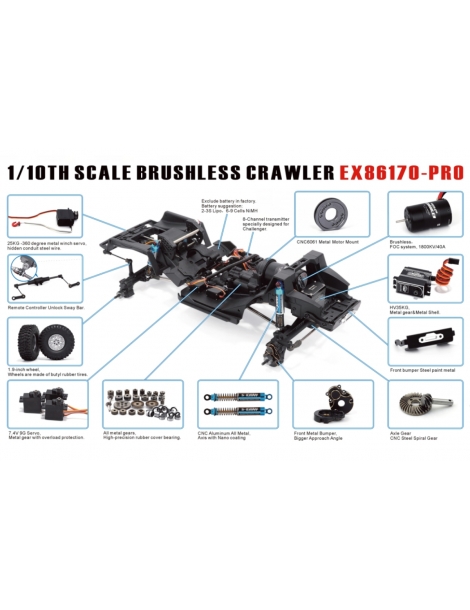 RC modelis crawler 1/10 Challenger PRO 4WD RTR žalias – RGT - CyborgShop