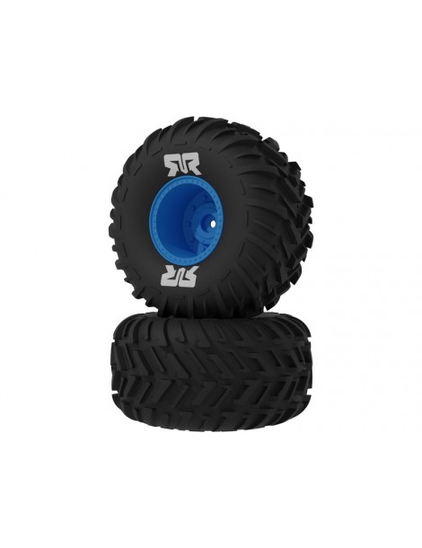 Arrma dBoots Cut Chevron Mounted Tire Set Glued, Blue