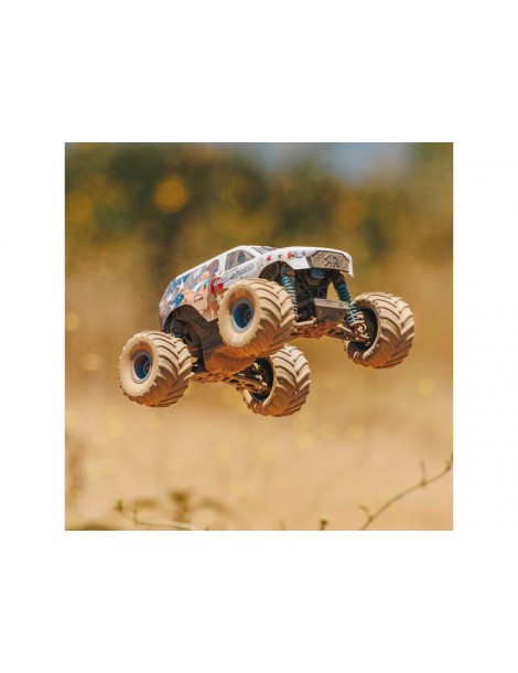 Arrma ARA2130FF Freedom Flyer Grom 4X4 baltas 1:16 RC monster truck su JAV vėliavos dizainu - CyborgShop